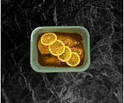 Oven ready chicken fillets in a lemon and coriander sauce